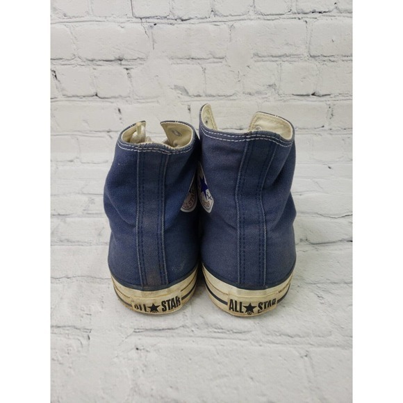 Converse Chuck Taylor All Star High Top Sneakers Men's Sz 12. Women's Sz 14 Blue - Picture 4 of 13
